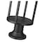 Z-Lite Luca Outdoor Pier Mounted Fixture, 1-Light, 7.25 In.W x 23.75 In.H, Black/Etched 517PHM-553PM-BK-LED - alternate 7